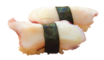 Sushi poulpe servis par paire